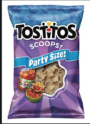 Party size tortillas chips